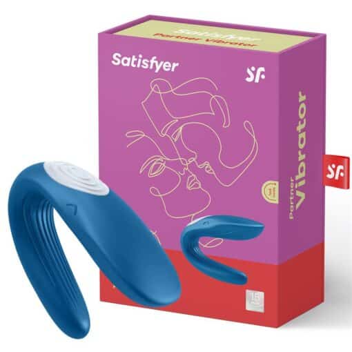 Satisfyer Partner Whale Couples Vibrator - G-Spot and Clitoral Stimulation, Waterproof, Rechargeable