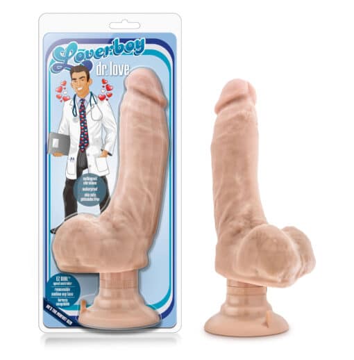 Loverboy Doctor Love Dildo with Balls 10.25in - Vanilla