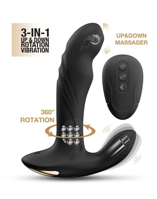 Dorcel - Multi P-Joy - Prostate Massager with Remote Control - Black - Image 2