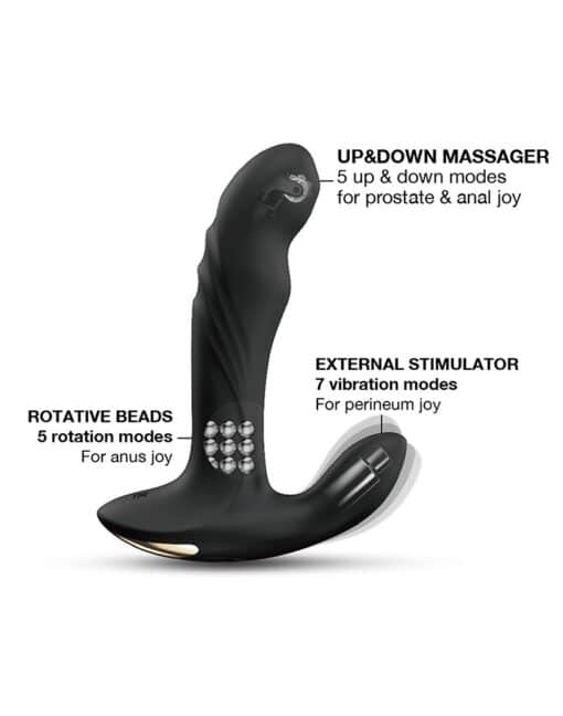 Dorcel - Multi P-Joy - Prostate Massager with Remote Control - Black - Image 3