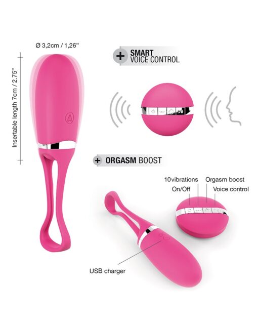 Dorcel - Secret Delight - Pink Remote Control Vibrating Egg - Image 7