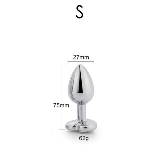 Vibes of Love - Small Heart shaped Anal Plug - Red - Image 2