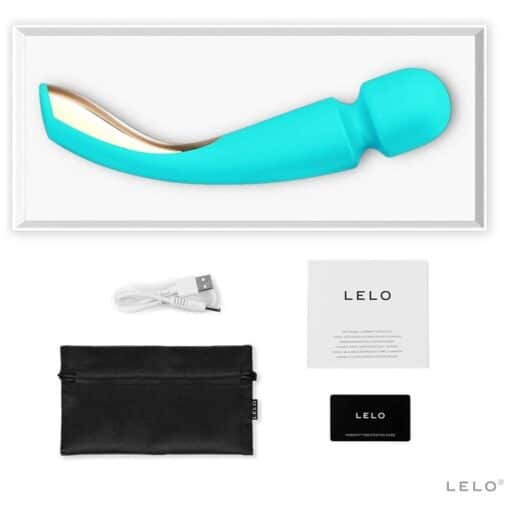 Lelo Smart Wand 2 Rechargeable Body Massager - Medium - Aqua Green - Image 2