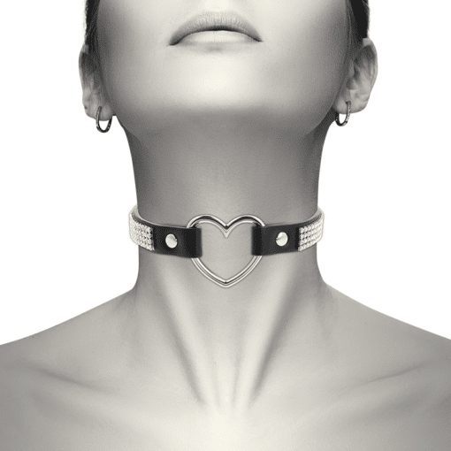 Coquette Chic - Hand Crafted Vegan Leather Heart Choker