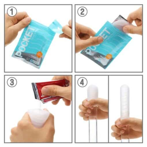 Tenga Pocket Mini Masturbator - Wave line - Image 2