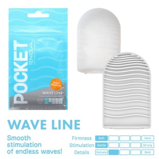 Tenga Pocket Mini Masturbator - Wave line