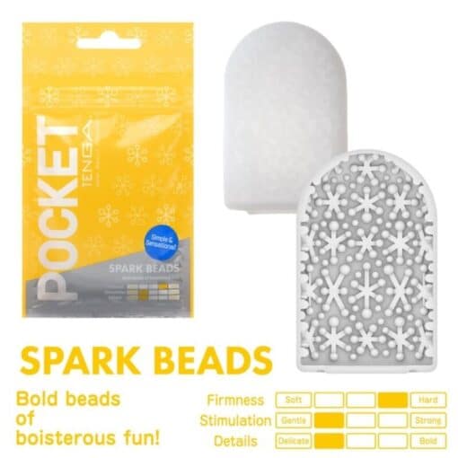 Tenga Pocket Mini Masturbator - Spark Beads