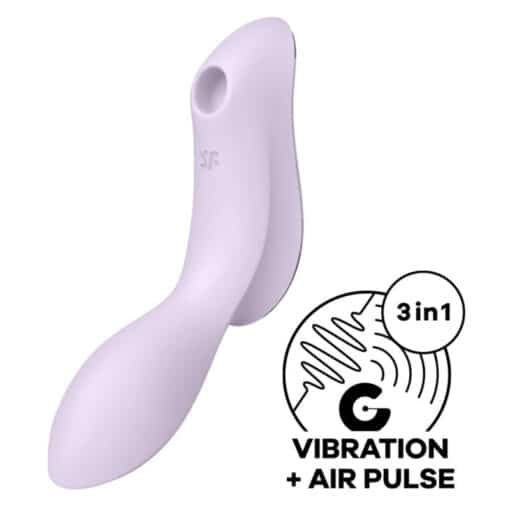 Satisfyer - Curvy Trinity 2 Stimulator & Vibratator - Purple - Image 3