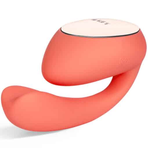 Lelo Ida Wave App Compatible Rechargeable Dual Stimulating Vibrator - Coral Red - Image 2