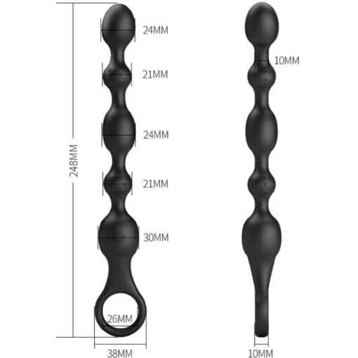 Pretty Love - Van Anal Beads 10 Vibrations Rechargeable Silicone - Image 3