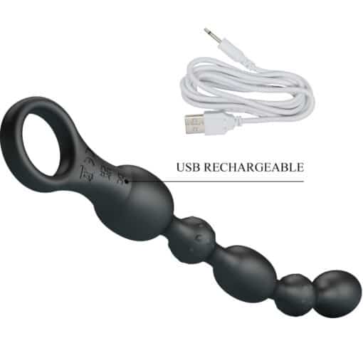 Pretty Love - Van Anal Beads 10 Vibrations Rechargeable Silicone - Image 6