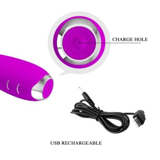 Pretty Love - Hector Electroshock Rechargeable Vibrator - Rose - Image 3