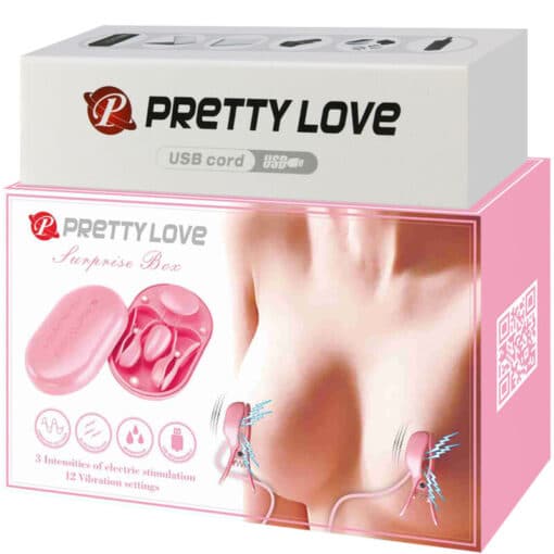 Pretty Love - Suprice Box Electro Stimulation Tweezers - Pink