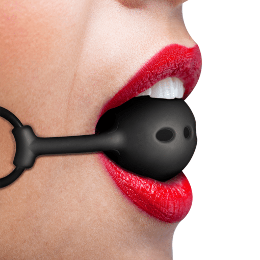 Fetish Submissive Breathable Silcone Ball Gag - Image 4