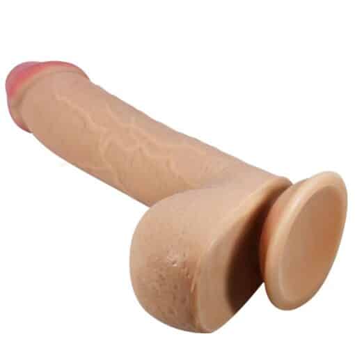 Baile Sliding Skin Series Realistic Dildo with Suction cup Flesh 23.4CM - Image 3