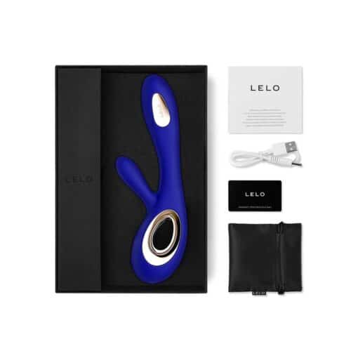 Lelo Soraya Wave Vibrator Rabbit - Midnight Blue - Image 3