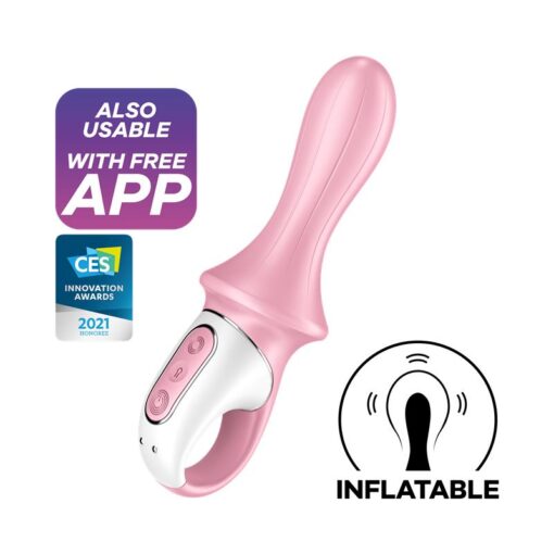 Satisfyer - Inflatable Anal Air Pump Booty Vibrator 5 Pink - Image 3