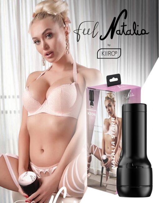 Kiiroo Feel Natalia Star Stroker Interactive Pussy Masturbator - Black/Vanilla - Image 2