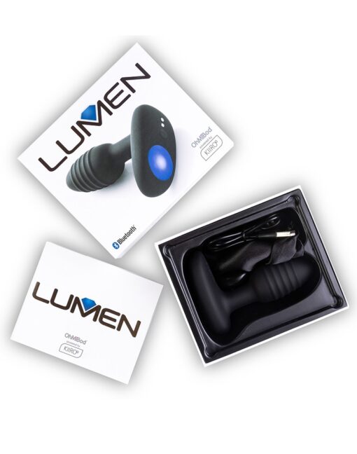 Kiiroo OhMiBod - Lumen - Interactive Butt Plug - Black - Image 4