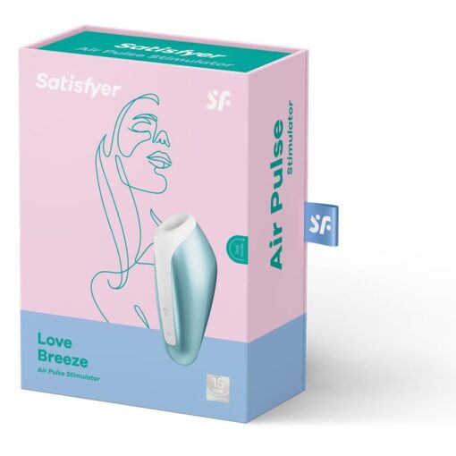 Satisfyer Love Breeze Sucker with Vibration - Ice Blue