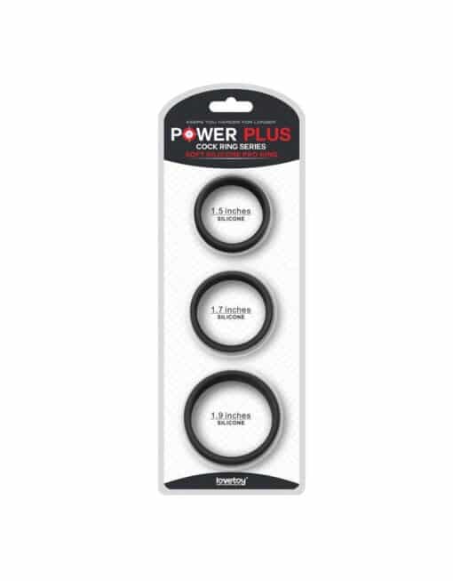 Lovetoy - Power Plus Soft Silicone Pro Ring - Black