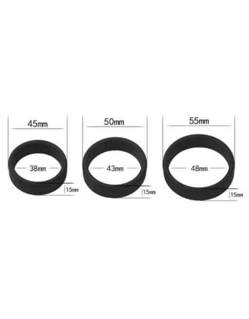 Lovetoy - Power Plus Soft Silicone Pro Ring - Black - Image 2