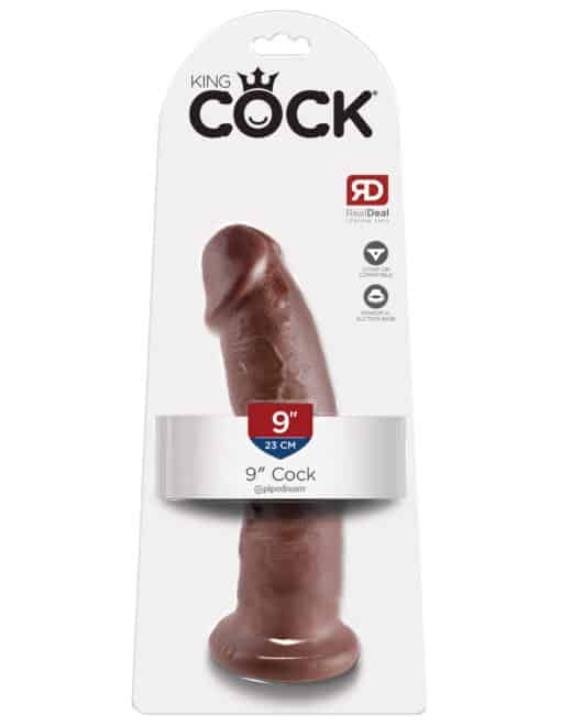 King Cock 9" Cock - Brown