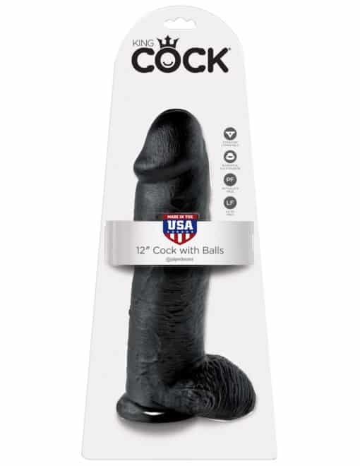 King Cock  12" Cock with Balls