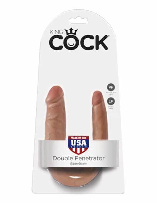 King Cock  U-Shaped Small Double Trouble Tan