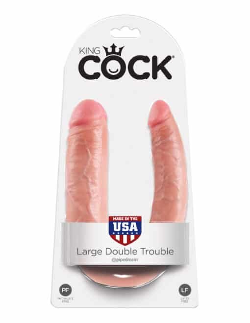 King Cock U-Shaped Large Double Trouble Flesh