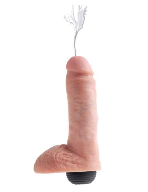 King Cock 8" Squirting Cock w/ Balls - Image 2