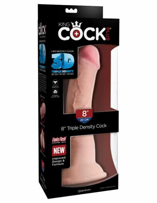 King Cock Plus 8" Triple Density Cock - Flesh