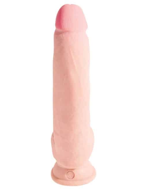 King Cock Plus 10" Triple Density Cock with Balls - Flesh - Image 3