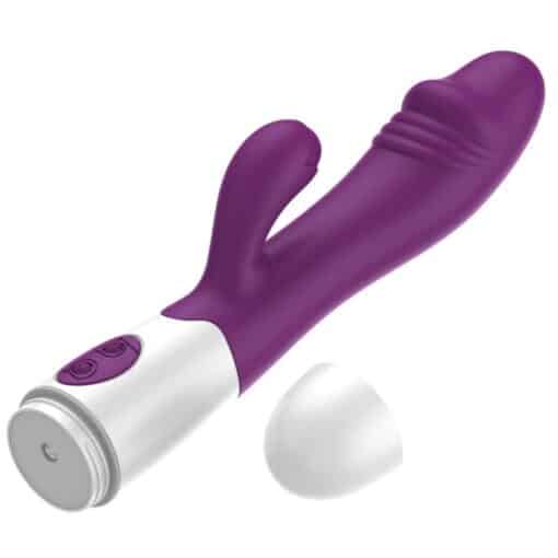 Pretty love - Rechargeable Snappy Silicone Vibrator - Purple - Image 2