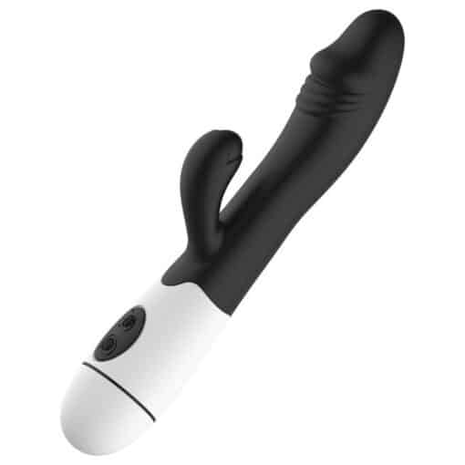 Pretty love - Rechargeable Snappy Silicone Vibrator - Black