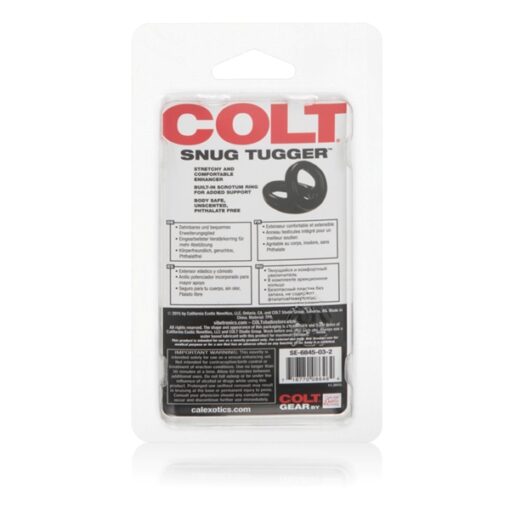 Colt Snug Tugger Dual Support Cock Ring Black - Image 2