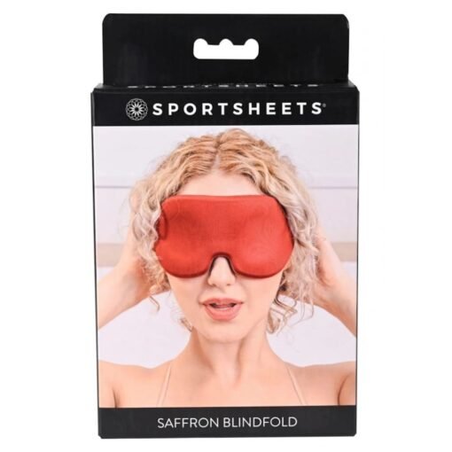 Sportsheets Saffron Blindfold - Red/Black