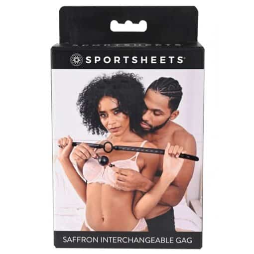 Sportsheets Saffron Interchangeable Gag - Red/Black