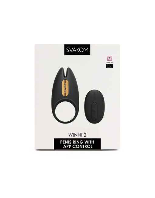 Svakom Winni 2 - Cockring Vibrator with Remote Control - Black