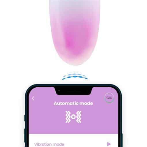 App Series - Vibrating Egg Double Layer Silicone Blue / Purple - Image 5