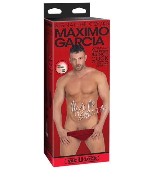 Vac-U-Lock Signature Cocks Ultraskyn Maximo Garcia Dildo with Removable Suction Cup 8.5in - Vanilla