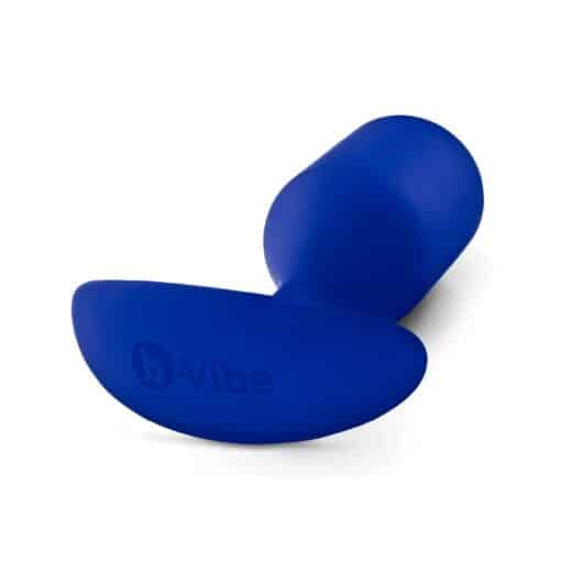 b-Vibe Snug Plug 4 Silicone Weighted Anal Plug - Navy - Image 5