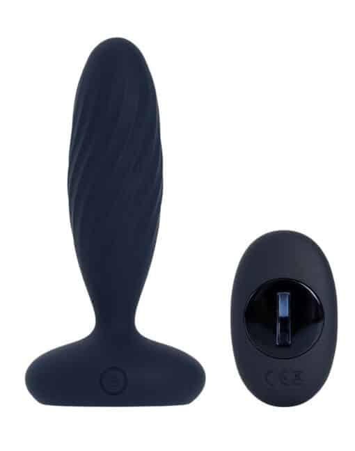 Svakom Jordan Rechargeable Silicone App Control Thrusting Anal Vibrator - Navy Blue - Image 2