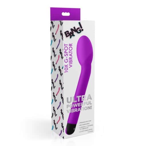 Bang - 10X Silicone G-Spot Vibrator - Purple