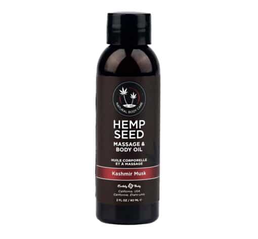 Earthly Body Hemp Seed Massage & Body Oil Kashmir Musk 2oz