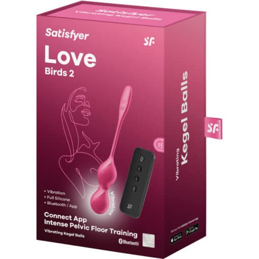 Satisfyer – Love Birds 2 Vibrating Kegel Balls with APP – Pink