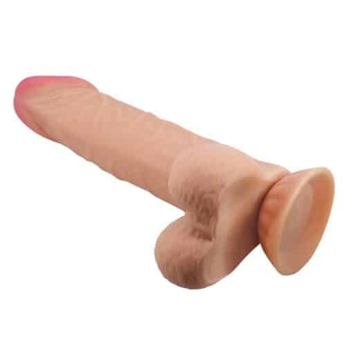 Baile Sliding Skin Series Realistic Dildo with Suction cup Flesh 24CM - Image 4