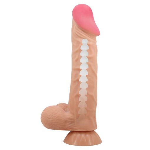 Baile Sliding Skin Series Realistic Dildo with Suction cup Flesh 24CM - Image 5