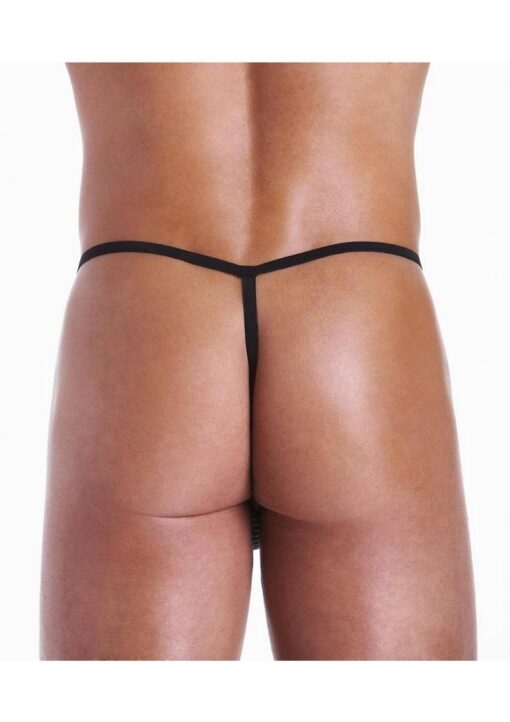 Fundies Referee G-String With Whistle - OS - Black/White - Image 3