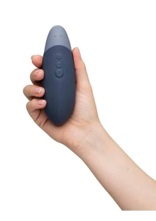 Womanizer Vibe Rechargeable Silicone Clitoral Vibrator - Dark Blue - Image 3